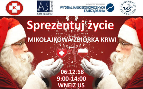 Mikołajkowa zbiórka krwi na WNEiZ