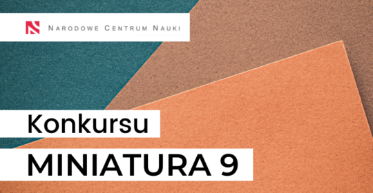 Projekty Instytutu Historycznego US z finansowaniem w ramach Konkursu Miniatura 9