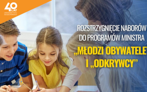 Uniwersytet Szczeciński z dofinansowaniem projektu w ramach programu Ministerstwa Edukacji Narodowej