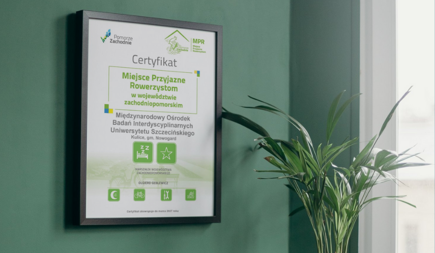 Miejsce Przyjazne Rowerzystom- certyfikat dla MOBI Kulice