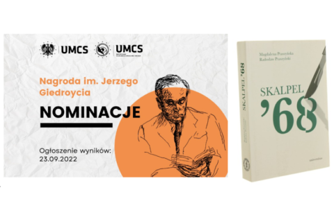 Monografia „Skalpel ’68” nominowana do Nagrody im. Jerzego Giedroycia