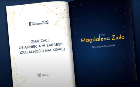 Nagroda dla dr hab. Magdaleny Zioło, prof. US