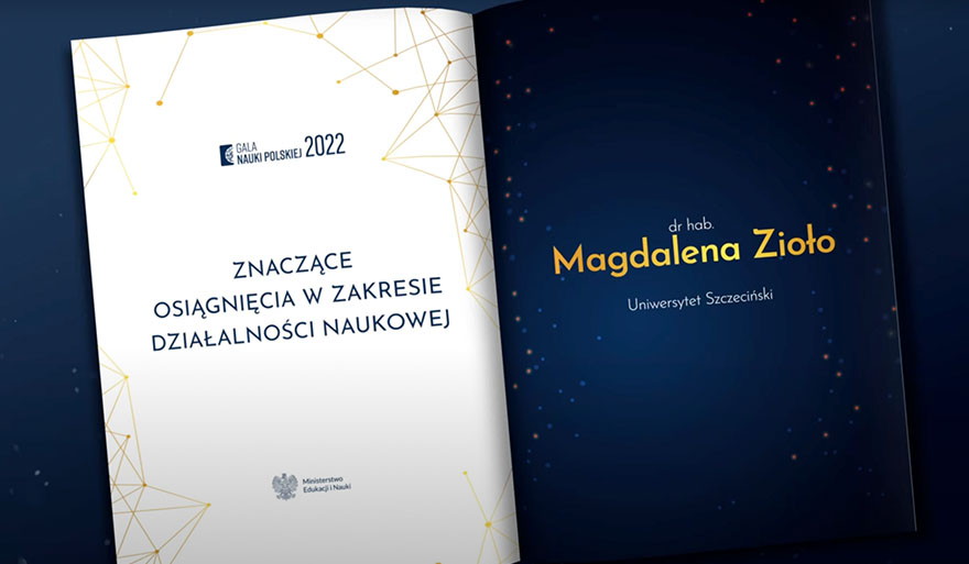 Nagroda dla dr hab. Magdaleny Zioło, prof. US