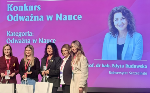 Prof. Edyta Rudawska z nagrodą „Odważna w Nauce”