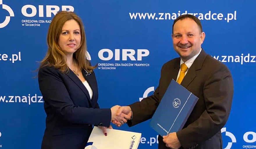 Podpisanie porozumienia ws. szkoleń eksperckich dla członków Okręgowej Izby Radców Prawnych