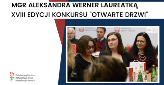 Praca doktorantki US nagrodzona przez PFRON