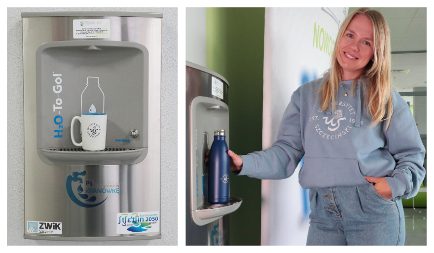 Poidełka na Uniwersytecie Szczecińskim – pijmy kranówkę!