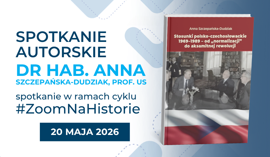 Zaproszenie na spotkanie autorskie w ramach cyklu #ZoomNaHistorie