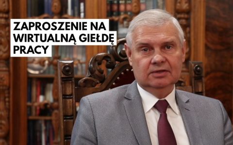 Zaproszenie Rektora na Wirtualną Giełdę Pracy