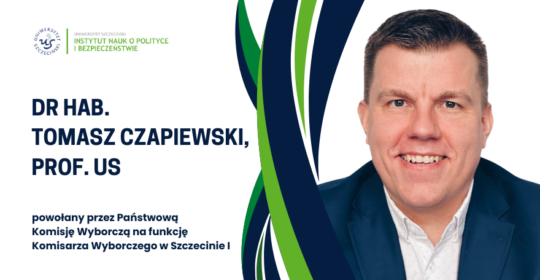 Powołanie dra hab. Tomasza Czapiewskiego, prof. US