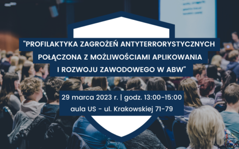 Profilaktyka zagrożeń antyterrorystycznych – spotkanie dla studentów
