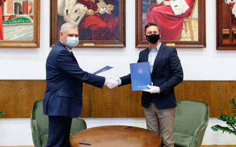 List intencyjny dotyczący współpracy mającej na celu utworzenie Katedry UNESCO podpisali Rektor US i Marszałek Województwa