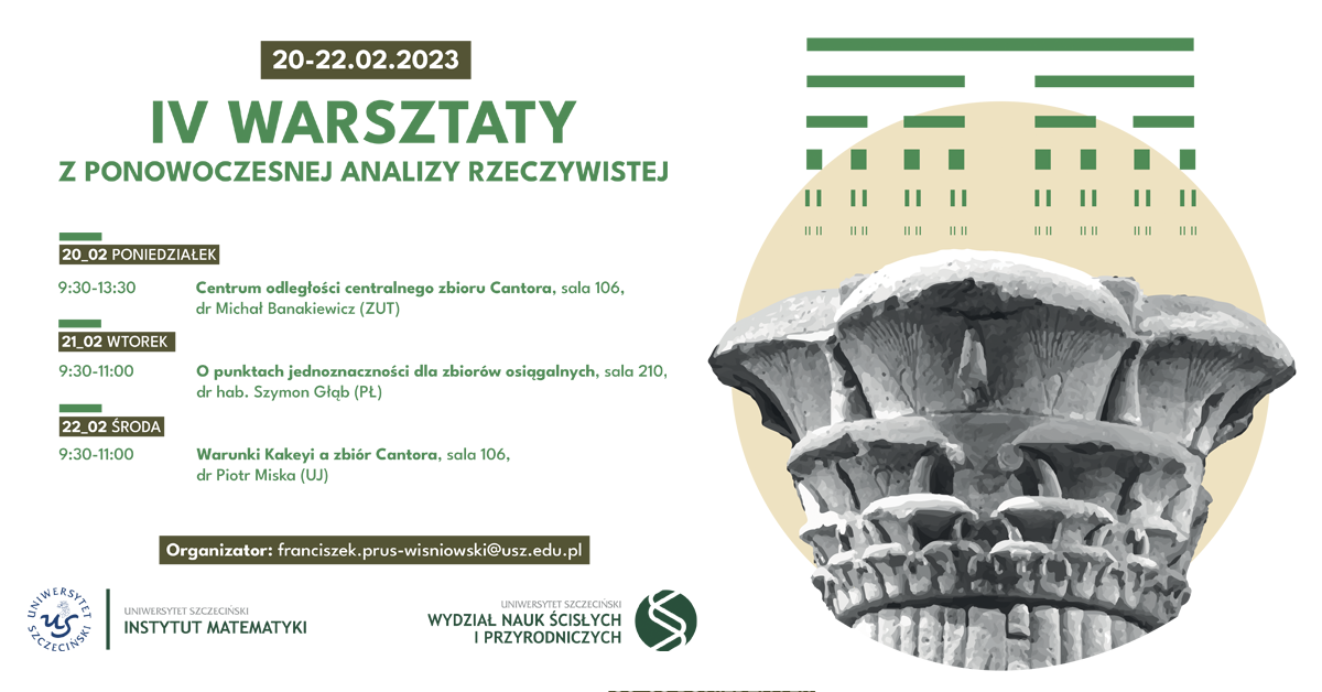 Zaproszenie do udziału w Warsztatach z Ponowoczesnej Analizy Rzeczywistej