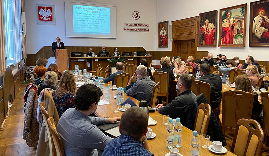 Wizyta prof. dr. hab. Grzegorza Węgrzyna, Przewodniczącego Rady Doskonałości Naukowej