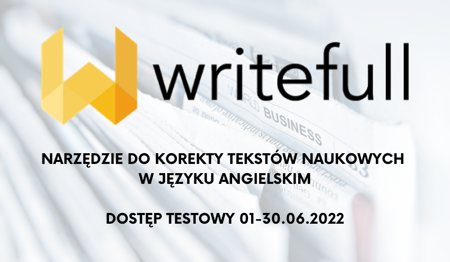 Dostęp testowy do narzędzia Writefull