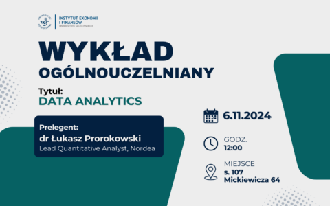 Wykład ogólnouczelniany „Data Analytics”