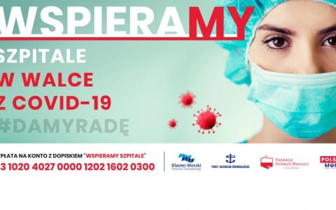 Wspierajmy szpitale z Klastrem Morskim Pomorza Zachodniego